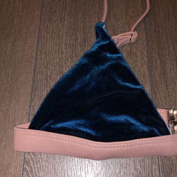 Zaful Velvet Triangle Bikini - Picture 7 of 7